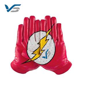 Guantes de Receptor de Fútbol Americano Profesionales Personalizables, Transpirables, de Silicona Adhesiva de Alta Calidad, Marca Viga Sports, OEM - Product Image 4