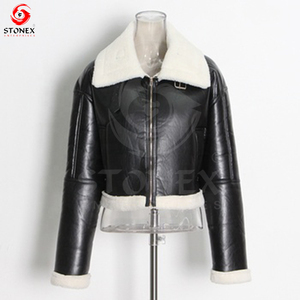 Chaqueta de cuero para mujer Chaqueta elegante ajustada Ropa de moda súper suave cómoda/Chaqueta de cuero para damas. - Product Image 5