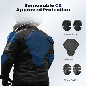 Chaqueta de cuero de talla grande a la moda de alta calidad para hombre, prendas de vestir exteriores transpirables con cierre de cremallera para montar en moto - Product Image 5