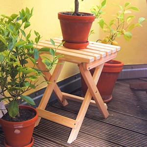 โต๊ะพับสำหรับสวน WELL HOME แบบเคลือบน้ำมัน สำหรับใช้งานกลางแจ้ง - Product Image 5