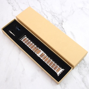Correa de lujo de madera de Koa y acero inoxidable para <span class=keywords><strong>Apple</strong></span> <span class=keywords><strong>Watch</strong></span> IWatch Series Ultra2 1-10 38/40/41/42/44/45/46/49mm - Product Image 3