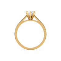 Bague de fiançailles solitaire en diamant de laboratoire taille poire 1 carat certifié IGI en or jaune/blanc/rose 18 carats