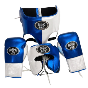 Equipo de Boxeo Premium de Alta Calidad No Boxing No Life, Kit con Guantes 100% Cuero Genuino, Protector de Cabeza y Protector Inguinal para Adultos, para Artes Marciales - Product Image 3