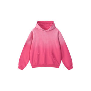 Men's Heavyweight Sunfade <b>Oversized</b> Hoodie High Quality <b>Vintage</b> Pullover <b>Sweatshirt</b> Acid Washed Streetwear Fleece Solid OEM - Product Image 1