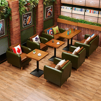 Ensemble de canapés en cuir PU avec structure en bois pour restaurant, mobilier moderne pour hôtel, restaurant, bar, banquette, chaises de canapé