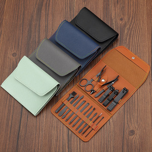 Professional Women <b>Mens</b> Rose Gold De <b>Manicure</b> Tools case Nail Cutter Clipper Kit <b>Manicure</b> Pedicure <b>Set</b> - Product Image 3