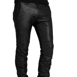 100% pantalon en cuir de longueur régulière de haute qualité/pantalon en cuir de qualité supérieure à séchage rapide - Product Image 1