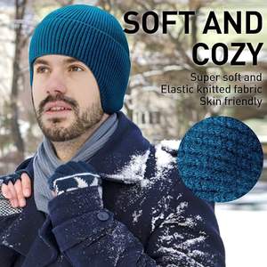 Gorro de Invierno Térmico de Moda con Forro Polar, Diseño de Punto Elegante, Unisex, para Deportes al Aire Libre, Campamento, Uso Diario, Viajes - Product Image 4