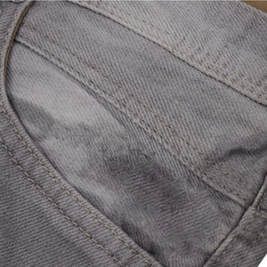 Shorts en jean sportifs personnalisables à taille mi-haute avec fermeture éclair, séchage rapide, couleur unie, impression de logo personnalisé, fabriqués au Pakistan - Product Image 3