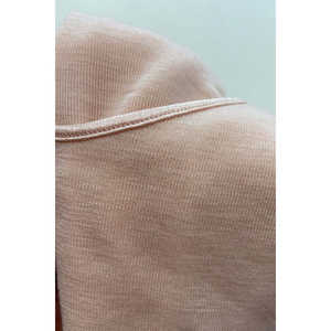 Camisola SS de lana y seda italiana de alta calidad para mujer Sara, mono de tela tejida sin costuras - Product Image 4