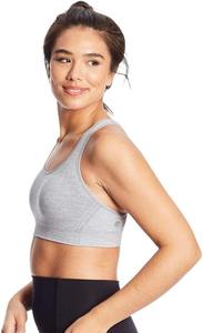 Sujetador deportivo de espalda cruzada sin costuras con soporte medio para mujer - Product Image 2