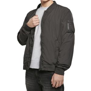 High Quality Reversible Quilted Bomber Jacket for Men Customizable Satin Sports Team Jacket Breathable <b>Fleece</b> Fabric - Product Image 1