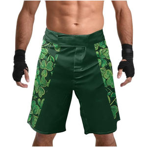 Pantalones Cortos de Boxeo MMA Sublimados Personalizados para Hombre, Ropa de Artes Marciales, Entrenamiento Físico, Pantalones Cortos de MMA hasta la Rodilla - Product Image 2