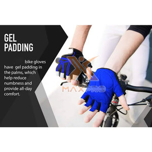 Gants de cyclisme unisexes légers et antidérapants à demi-doigts, personnalisables (couleurs et tailles) – Faible MOQ - Product Image 3