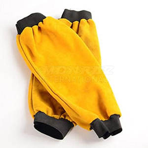 Mangas de brazo de soldadura de cuero de vaca dividido resistente con manguito de seguridad transpirable antideslizante personalizable para protección contra chispas de calor - Product Image 6