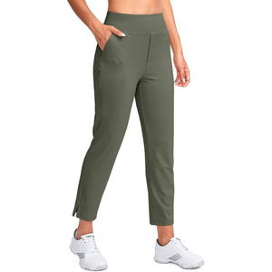 Pantalones de golf de Invierno para mujer al por mayor a precio económico, pantalones informales de lona con cordón en la cintura - Product Image 1