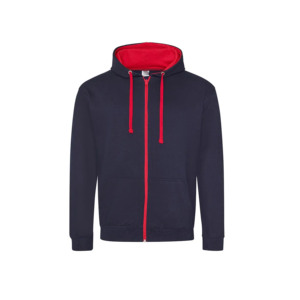 Top vente personnalisé 450 GSM tissu épais hommes portent à capuche personnalisé déchiré coton polaire Vintage soleil délavé fermeture éclair à capuche - Product Image 5
