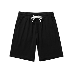 Short de gym personnalisé pour hommes confortable élastique en coton polaire solide motif poches taille plaine short Swaet 100% coton shorts de gym - Product Image 4