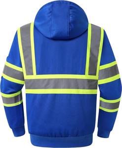 Venta caliente fluorescente aislado trabajo construcción de carreteras invierno alta visibilidad naranja Hi Vis seguridad X espalda chaqueta reflectante - Product Image 5