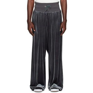 Conjunto Deportivo de 2 Piezas para Hombre, Pantalón Jogger de Pierna Ancha de Terciopelo de Alta Calidad, Verde Lavado, Estilo Holgado con Cierre - Product Image 3