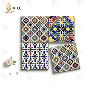 Foshan 300*300 azulejos <span class=keywords><strong>de</strong></span> pared <span class=keywords><strong>de</strong></span> flores pequeñas azulejos <span class=keywords><strong>de</strong></span> porcelana pintados a mano <span class=keywords><strong>de</strong></span> estilo mediterráneo para decoración <span class=keywords><strong>de</strong></span> cocina y baño - Product Image 2
