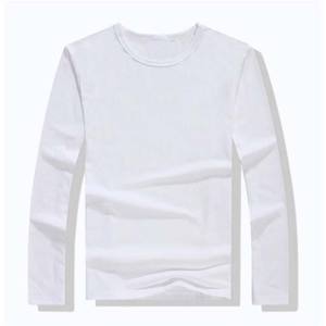 2024 superventas camisetas de algodón con logotipo personalizado de alta calidad para hombres, manga larga transpirable y precio al por mayor - Product Image 5