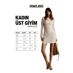 GRIMELANGE NIKKULUS Robe mini transparente à dos bas en dentelle douce et extensible pour femme - Product Image 6