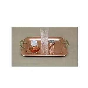 โต๊ะเกรดอาหารถาดเสิร์ฟอาหารเย็นงานหัตถกรรมทำมือถาดทองแดงขายดีที่สุด - Product Image 4