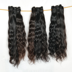 Cabello Natural 100% Remy con Cutícula Alineada, Cabello Virgen Sin Procesar, Ondulado Profundo Natural, Extensiones de Cabello Humano de Tamil Nadu - Product Image 1
