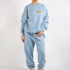 Conjunto Deportivo de Felpa para Mujer, Estilo Holgado, Estampado, Grueso, para Invierno, Transpirable, para Correr - Product Image 4