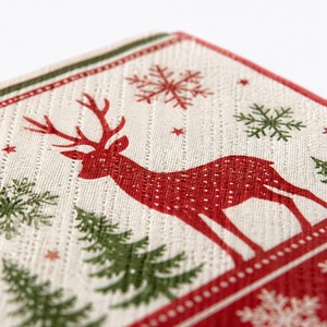 Serviettes de table imprimées de Noël, motif cerf et flocon de neige, serviettes en papier jetables, décoration de table de fête, fournitures pour fêtes - Product Image 2