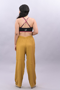 Women's Cotton Harem Pants Comfortable Free-Size <b>Baggy</b> Loungewear Elastic Waist Breathable Summer Free-Size Plain Custom Logo - Product Image 6