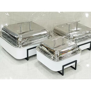 จาน Chafing อาหารโลหะคุณภาพดีที่สุด จานจัดเลี้ยง รูปร่างและขนาดจาน Chafing ที่กําหนดเองจากผู้ผลิตและซัพพลายเออร์ - Product Image 2