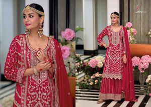 Seda pesada de excelente calidad con bordado, traje Salwar, fabricante de moda para mujer de Surat a precio mayorista - Product Image 2