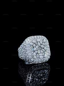 Luxury 925 Sterling Silver VVS Moissanite Diamond Iced Out Multi Cut Diamond Sparkling Hip Hop <b>Statement</b> <b>Ring</b> For Party Wear - Product Image 4