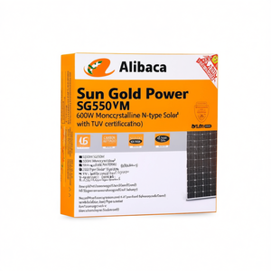 Panneau solaire monocristallin de type N à demi-cellules PERC Sun Gold Power SG550WM 600W avec certificat TUV - Product Image 2
