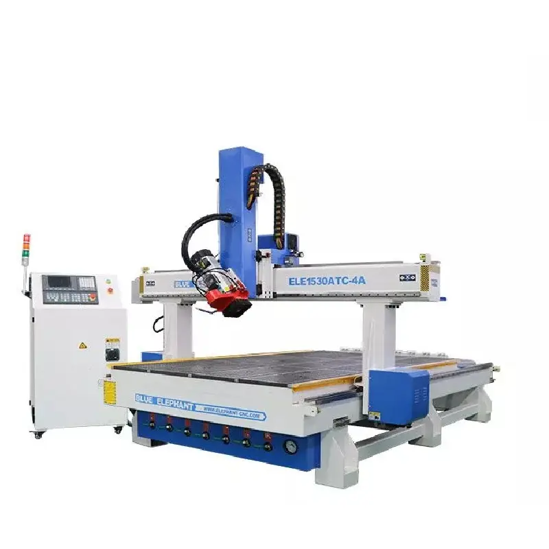 Shandong Blauwe Olifant Cnc 1325 1530 Atc Cnc Router 3d Cnc Router Machine Met Auto Tool Voor Het Maken Van Gitaar