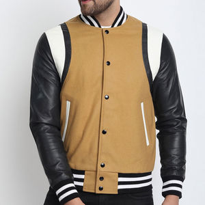 Veste de baseball à prix compétitif avec service extérieur de grande qualité OEM Veste d'université Lettermen rapide fabricant en gros - Product Image 4