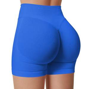 2025 Summer New <b>Women</b> Casual Mid Elastic Glossy Sports Yoga Fitness <b>Short</b> <b>Leggings</b> Satin Solid Color Waterproof Eco-Friendly - Product Image 2