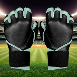 Gants de frappeur de baseball antidérapants en cuir véritable de qualité supérieure pour hommes - Product Image 1