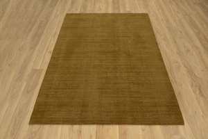 Alfombra de Lana Gabbeh Marrón Dorado Anudada a Mano, Grande 10x14, Tono Tierra, Decoración para el Hogar, Alfombra para Sala de Estar, Diseño Acogedor - Product Image 6