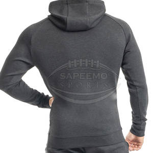 Basic Men Winter Solid <b>Gym</b> <b>Hoodie</b> Comfortable Workout Pullover Soft Fleece Fabric Athletic Wear - Product Image 3