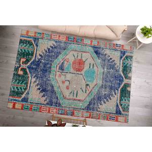 Minimal Pattern Printed Rug, Faded Boho Persian Turkish 3D Pattern <b>Runner</b> Machine <b>Washable</b>,With Pile Soft Rug - Product Image 4
