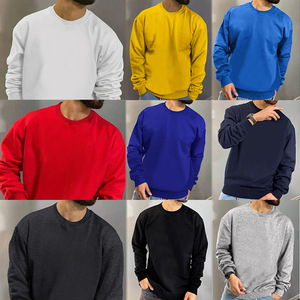 Manufacturer Autumn Custom Plain Long Sleeve Men's Hoodie Pullover <b>Mock</b> <b>Neck</b> Cotton Crewneck Oversize Hoodies - Product Image 2