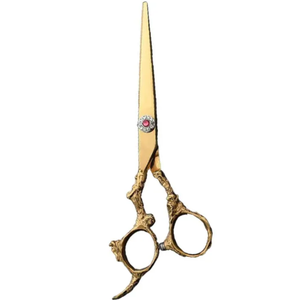 Vente en gros moins cher professionnel anneaux pivotants ciseaux de salon de coiffure cisailles à cheveux ciseaux de coiffeur ciseaux de coupe de cheveux ciseaux de coiffeur - Product Image 2