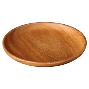 Assiette en bois pour assiette en bois massif ronde polie brillante pour table à manger assiette en bois pour service de nourriture - Product Image 4