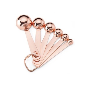 Best quality measuring tools kitchen accessories tools black powder coated\ stainless steel measuring cups and <b>spoons</b> set - Product Image 6