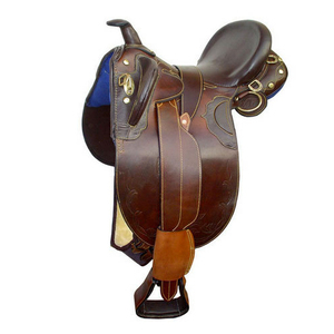 Sillines de equitación de carreras de salto inglés multiusos de cuero duradero profesional - Product Image 2