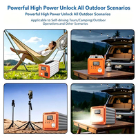 Station d'alimentation portable 500Wh, générateur solaire portable avec batterie LiFePO4, station d'alimentation solaire pour le camping, les voyages en camping-car