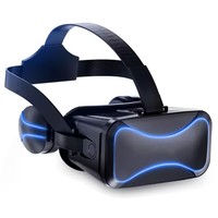 Casque de réalité virtuelle portable 3D VR Glasses Box pour films et jeux avec compatibilité Google Cardboard Smart VR